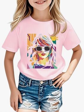 Taylor Swift Inspired Pink T-shirt Size 4-5 T New Without Tags